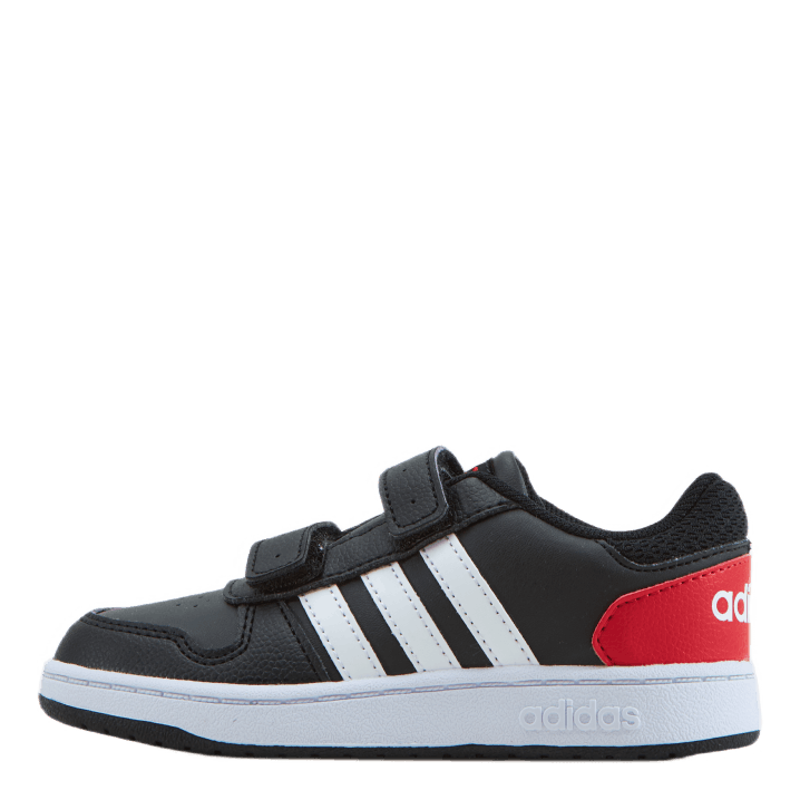 adidas HOOPS 2.0 kids (I) zwart wit rood | Lifestyle | Schoenen | Sneakers