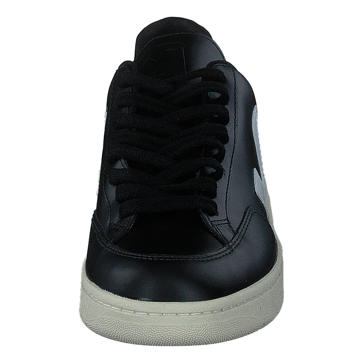 V-12 Leather Black_white Black White