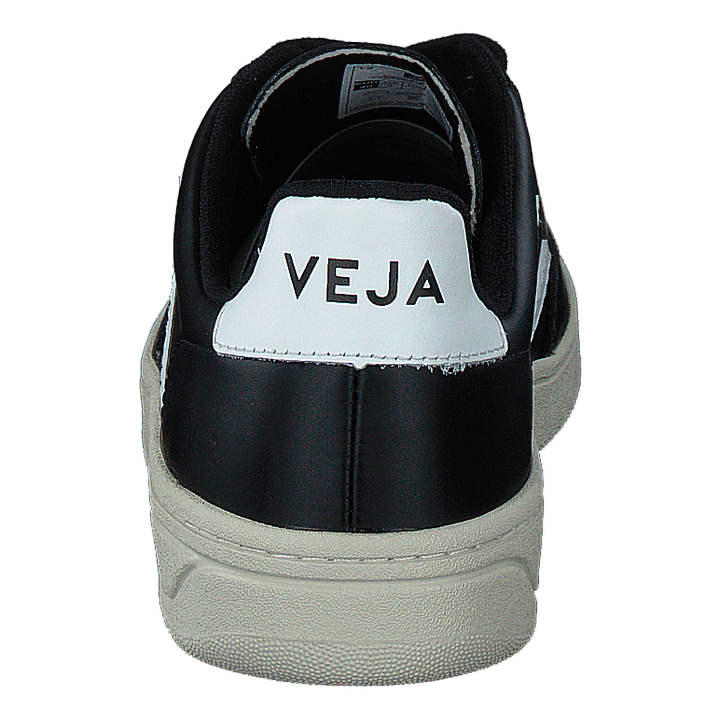 V-12 Leather Black_white Black White