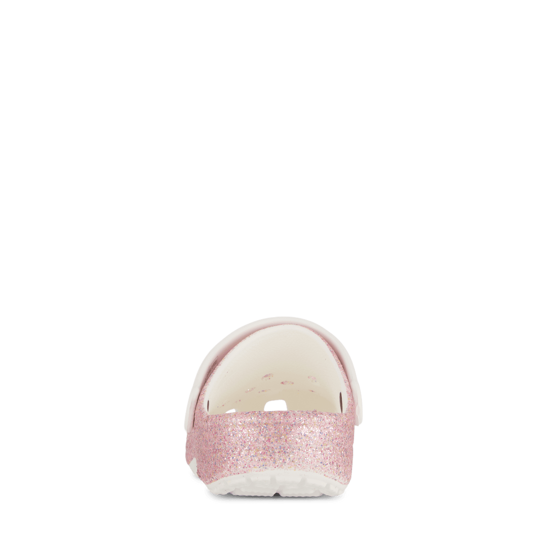 Classic Glitter Clog K White/Rainbow