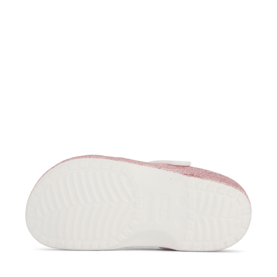 Classic Glitter Clog K White/Rainbow