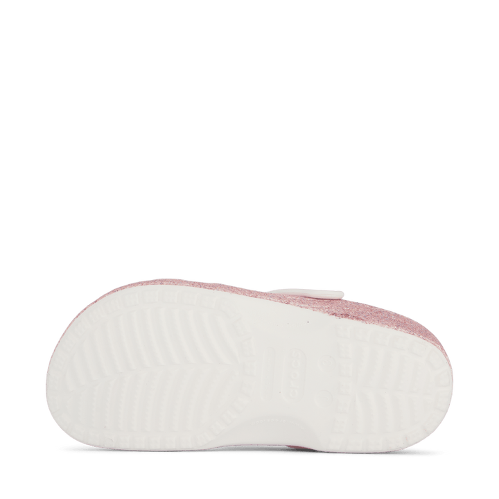 Classic Glitter Clog K White/Rainbow