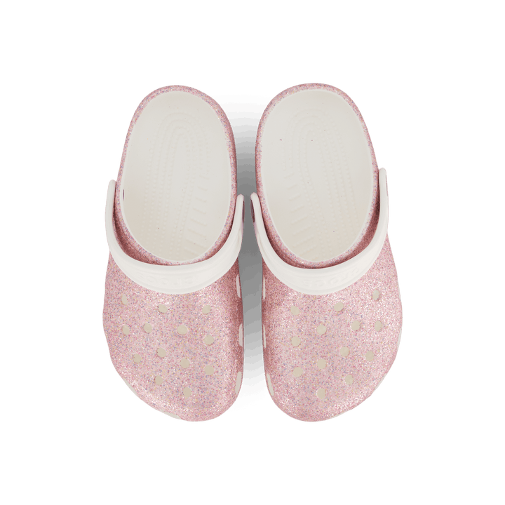 Classic Glitter Clog K White/Rainbow