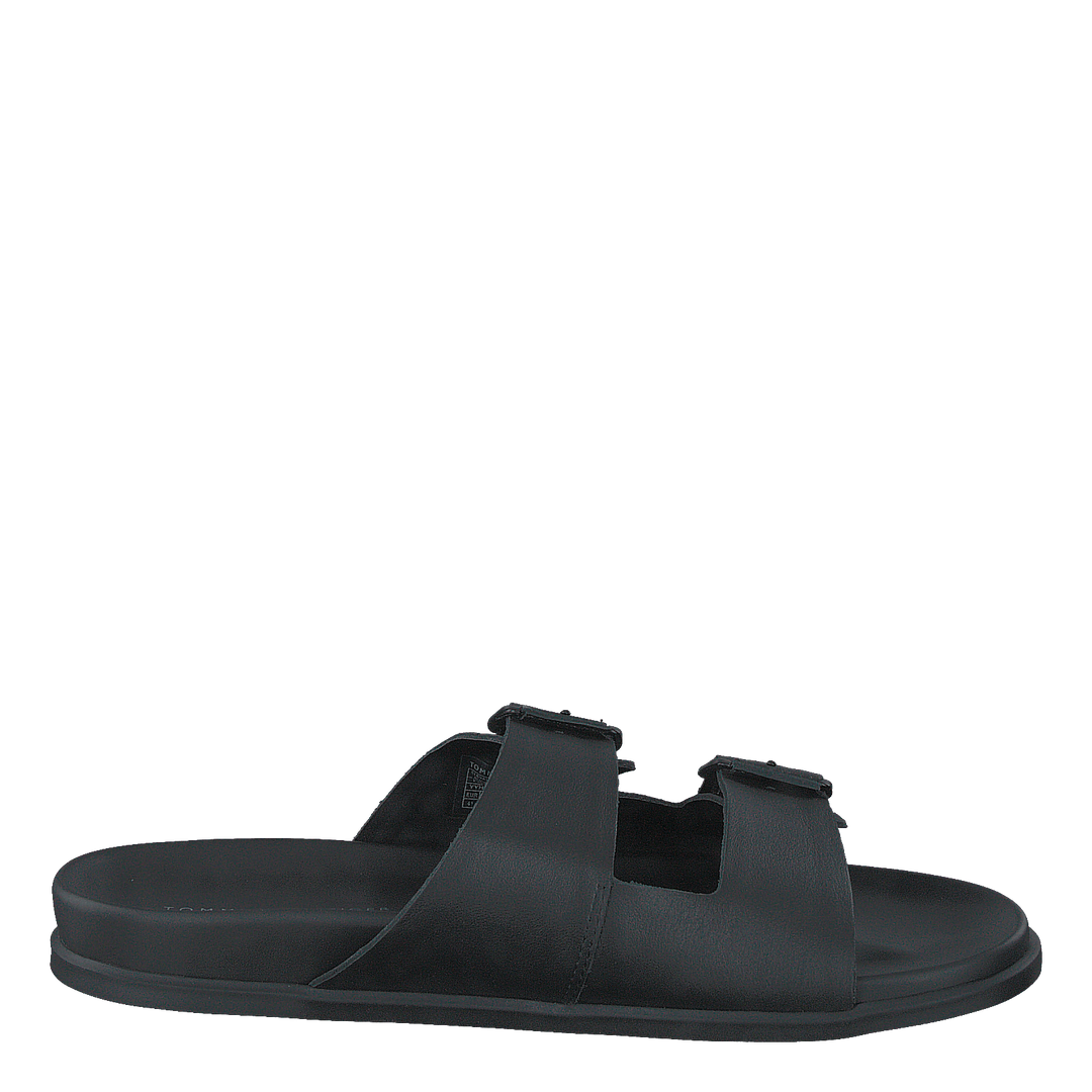 Tommy Hilfiger Elevated Leather Buckle Sandal  Bds