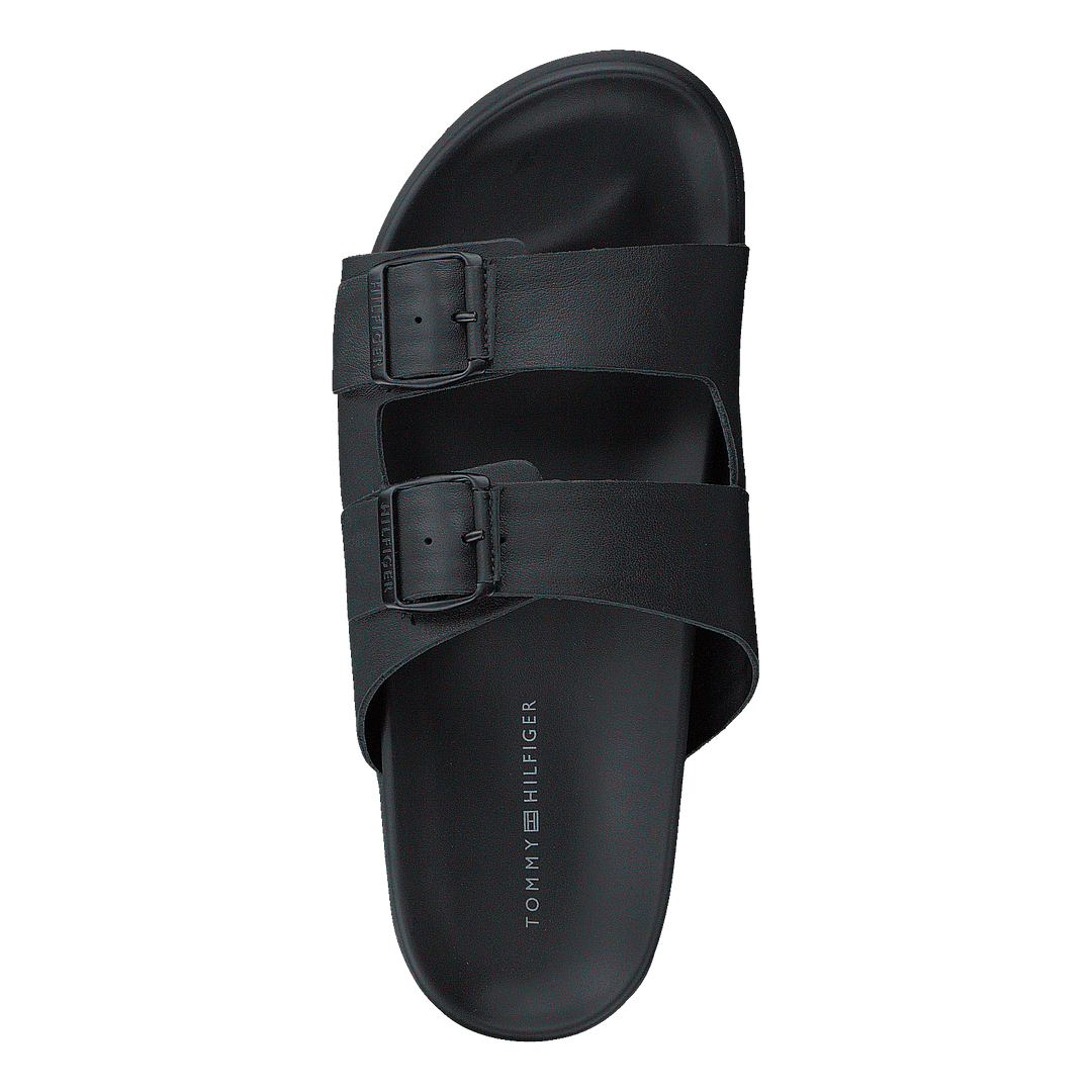 Tommy Hilfiger Elevated Leather Buckle Sandal  Bds