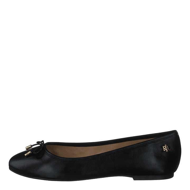 Jayna Leather Flat Black