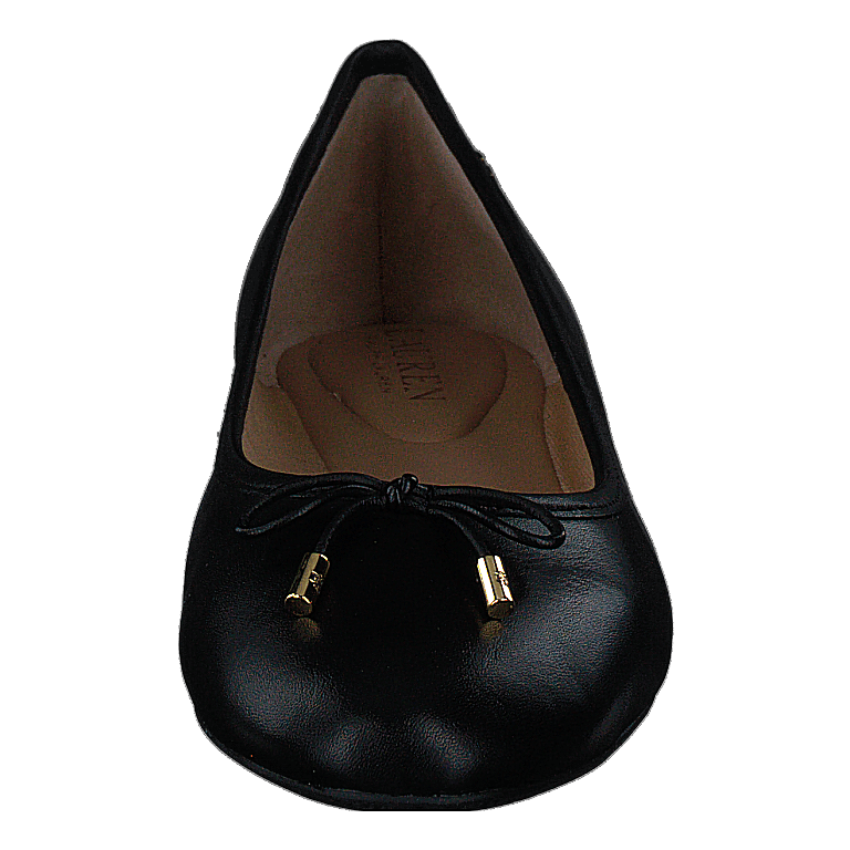 Jayna Leather Flat Black