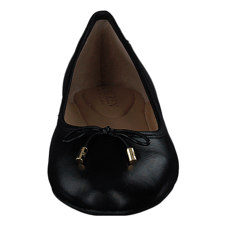 Jayna Leather Flat Black