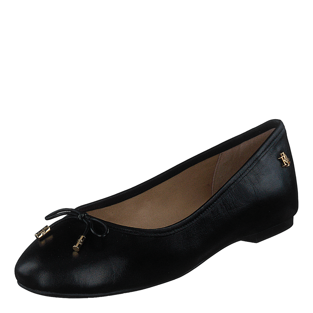 Jayna Leather Flat Black