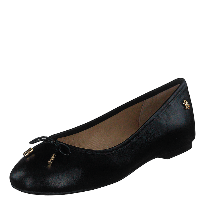 Jayna Leather Flat Black
