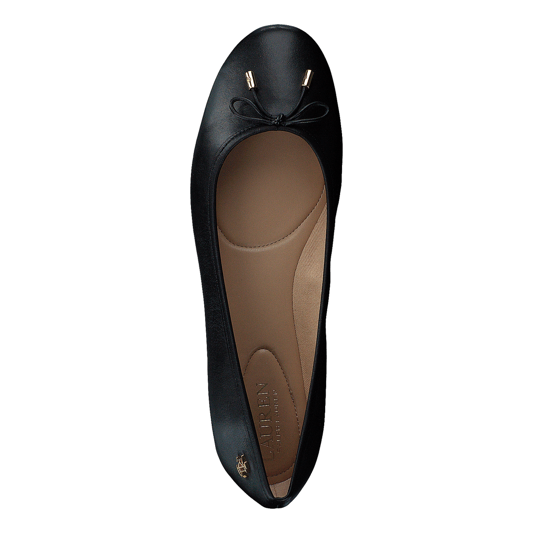 Jayna Leather Flat Black