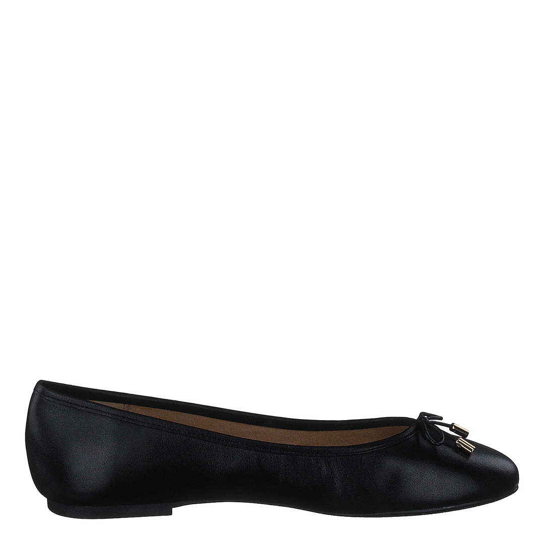 Jayna Leather Flat Black