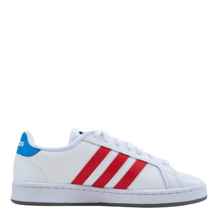 Grand Court Base Shoes Cloud White / Vivid Red / Blue Rush
