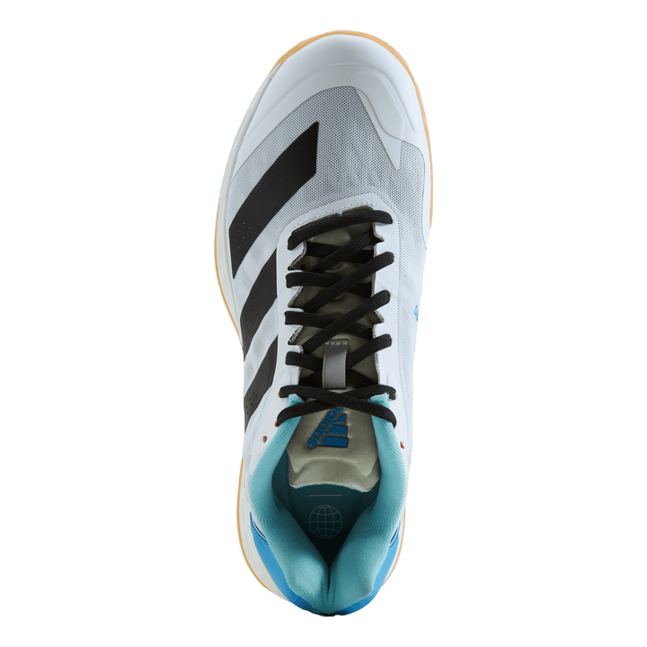 Adizero Fastcourt 1.5 Handball Shoes Cloud White / Core Black / Beam Orange