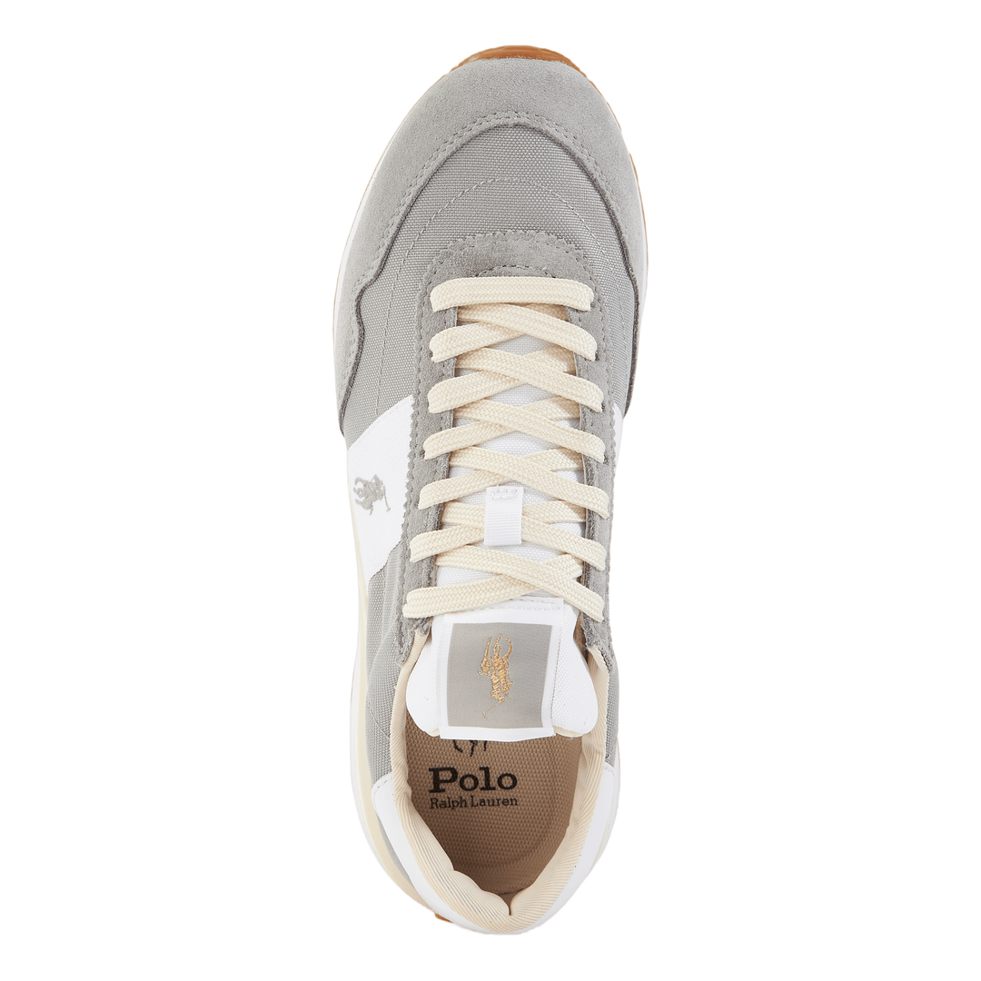 Train 89 Suede & Oxford Sneaker Soft Grey/White