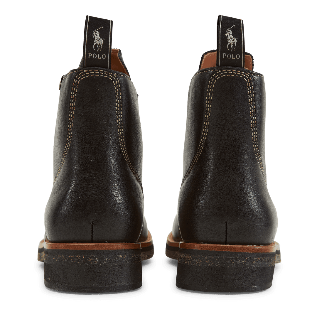 Tumbled Leather Boot Black