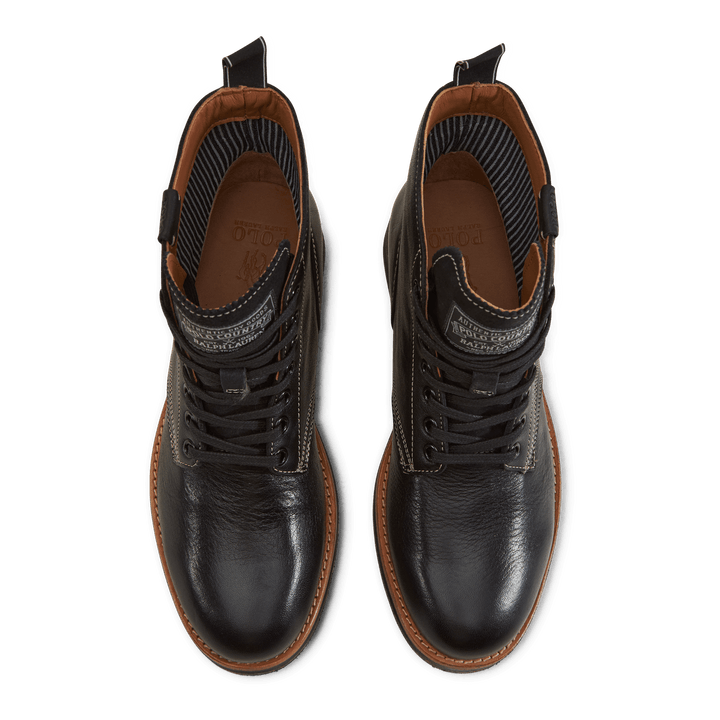Tumbled Leather Boot Black