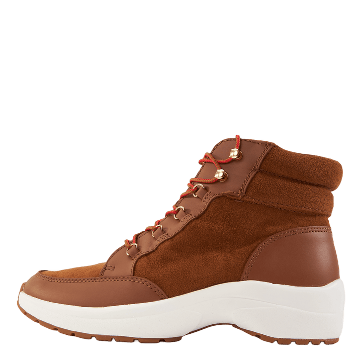 Rylee Suede & Leather High-Top Sneaker Whiskey/Deep Saddle Tan