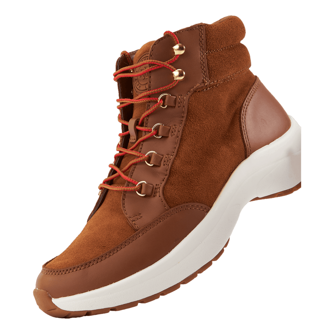 Rylee Suede & Leather High-Top Sneaker Whiskey/Deep Saddle Tan