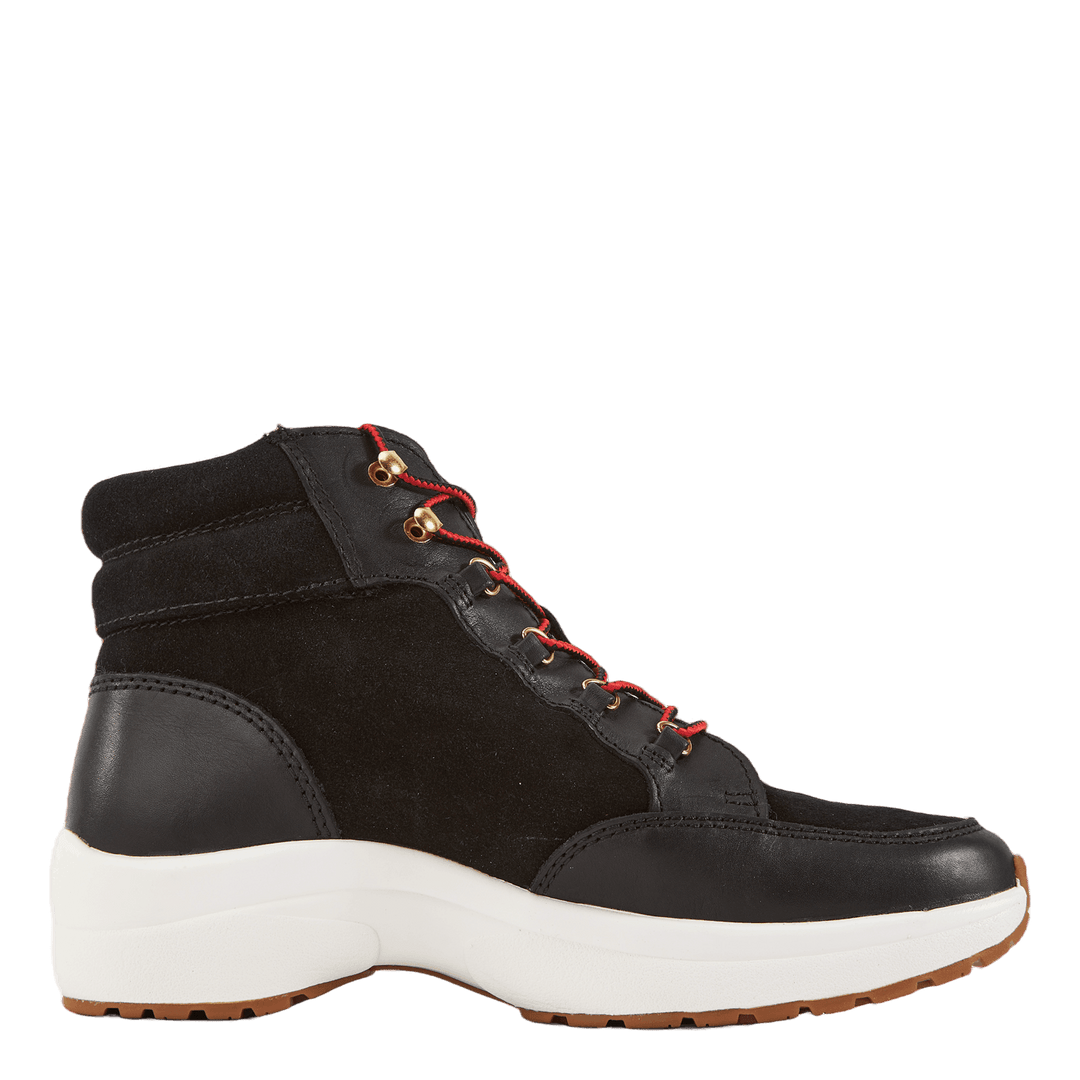 Rylee Suede & Leather High-Top Sneaker Black/Black