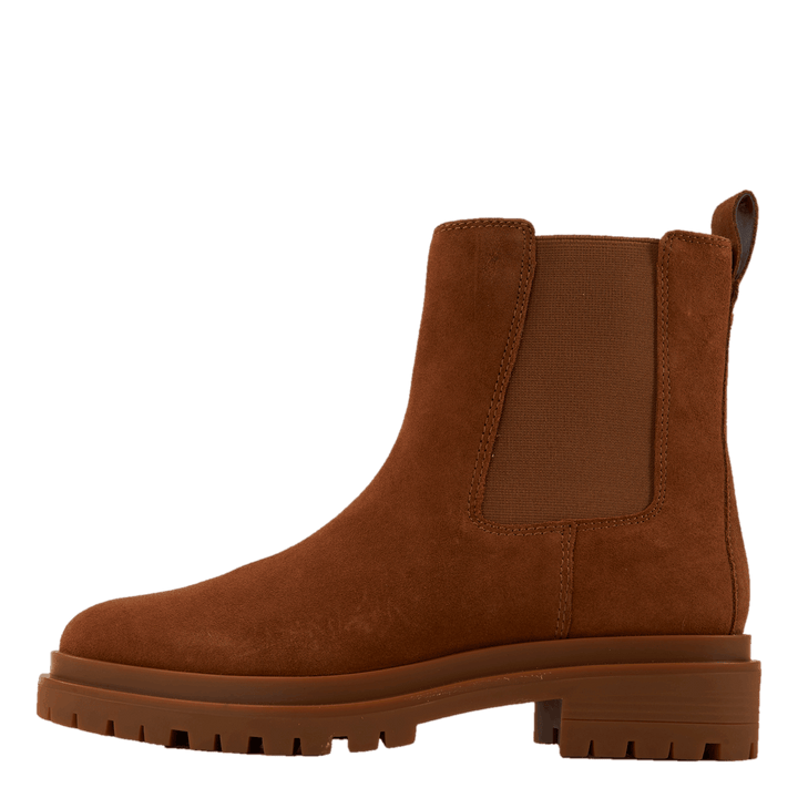 Corinne Suede Bootie Whiskey