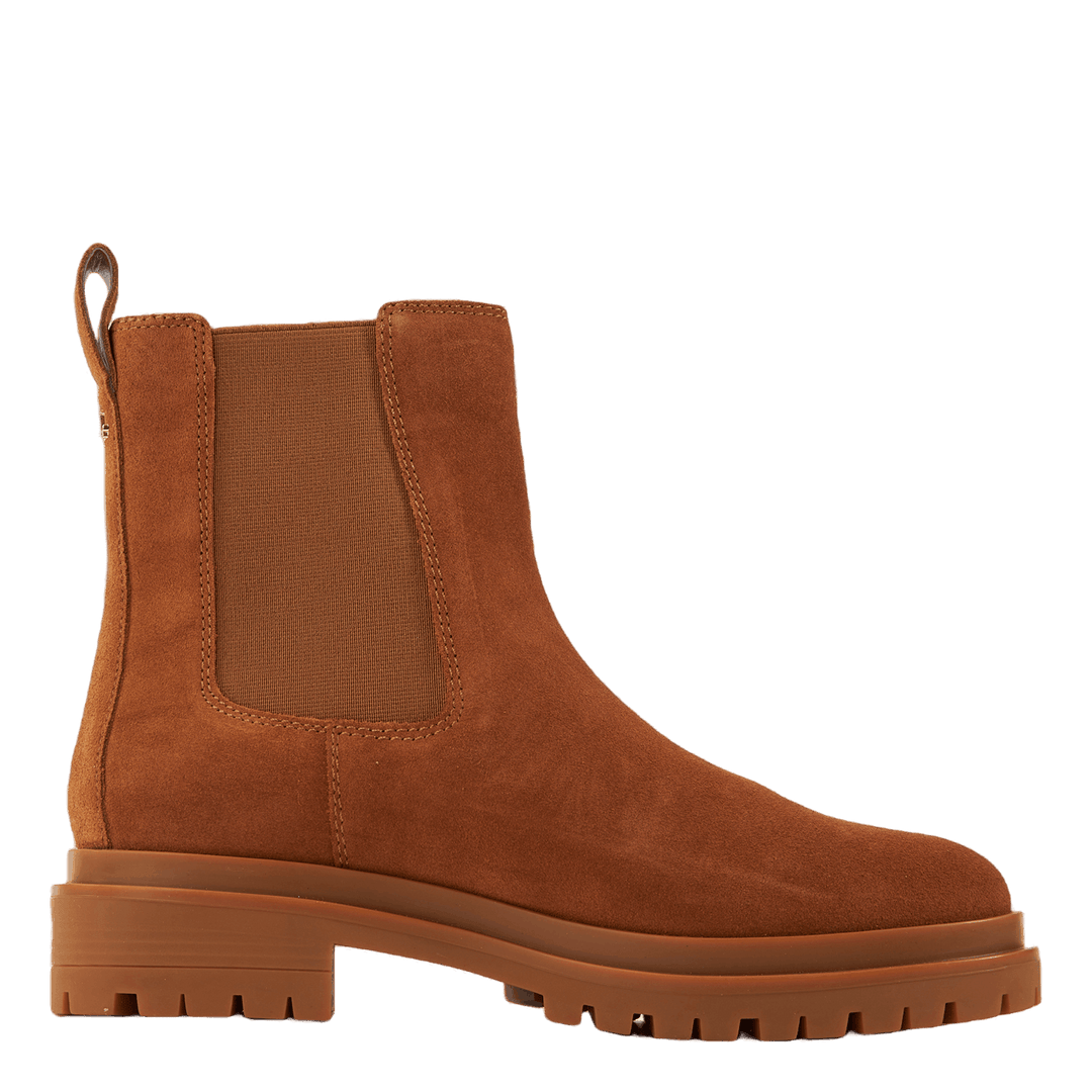 Corinne Suede Bootie Whiskey