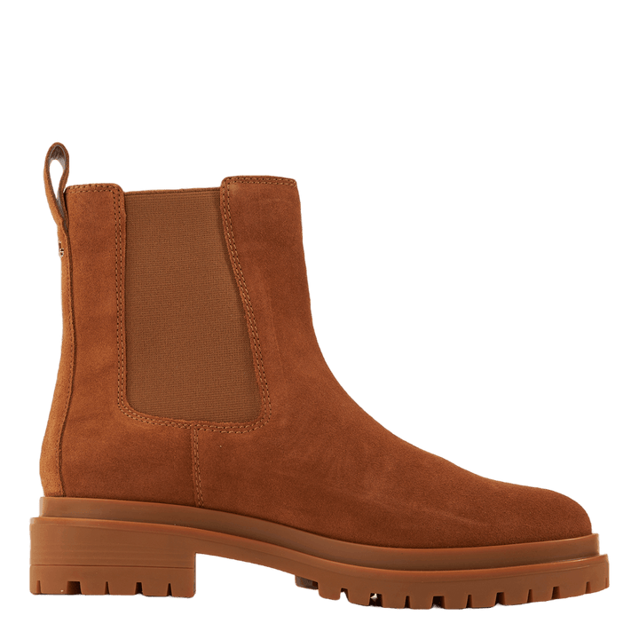 Corinne Suede Bootie Whiskey