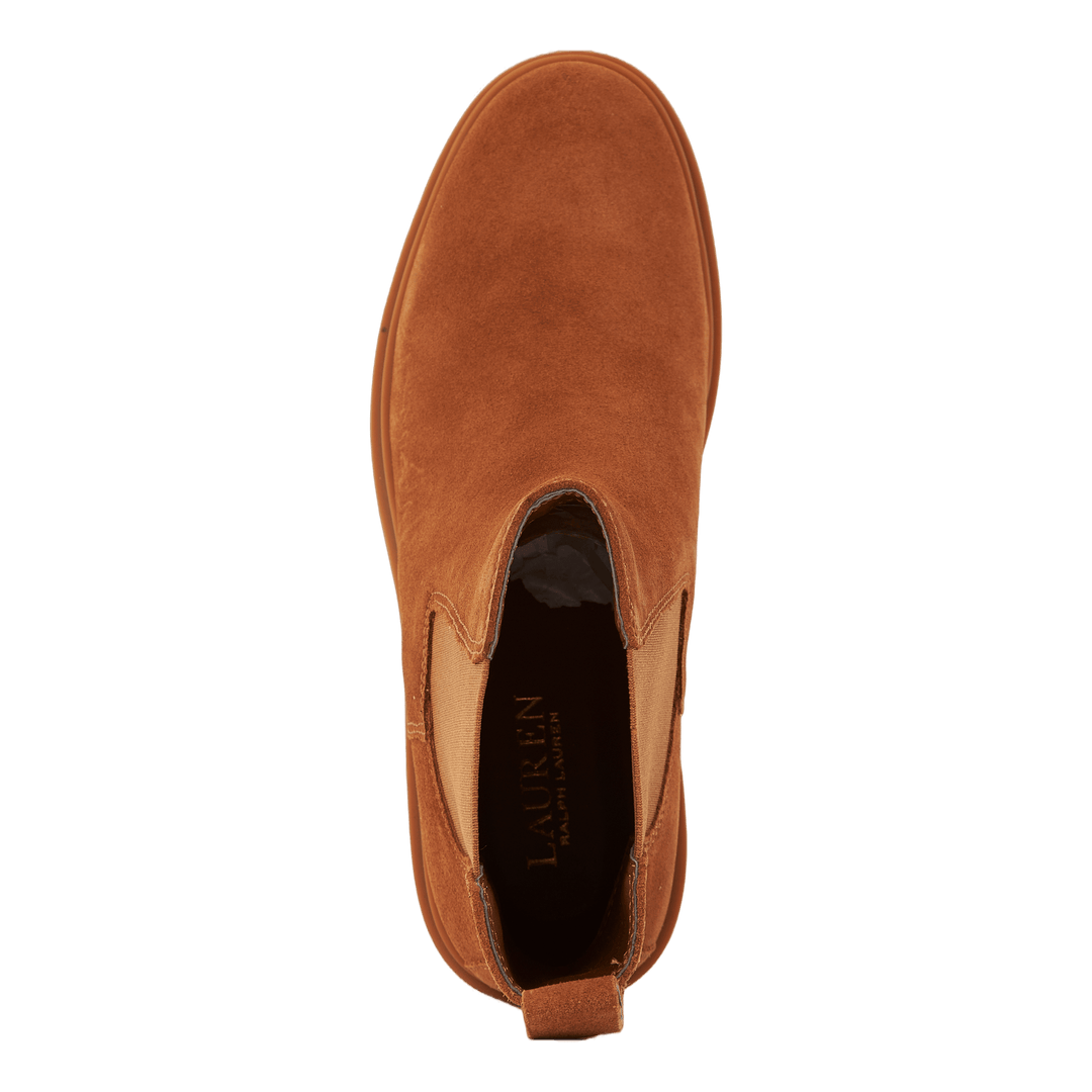 Corinne Suede Bootie Whiskey