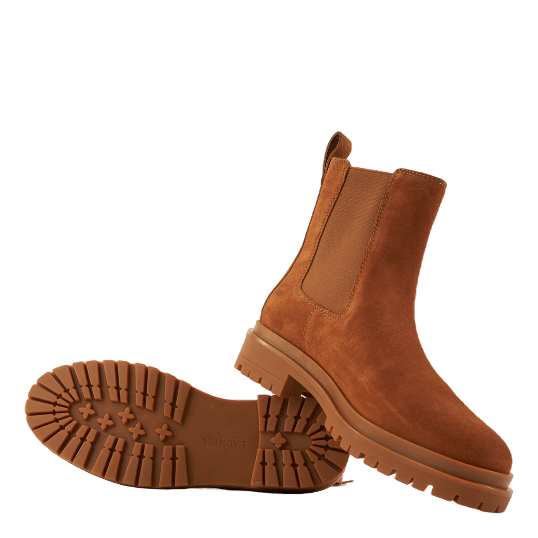 Corinne Suede Bootie Whiskey