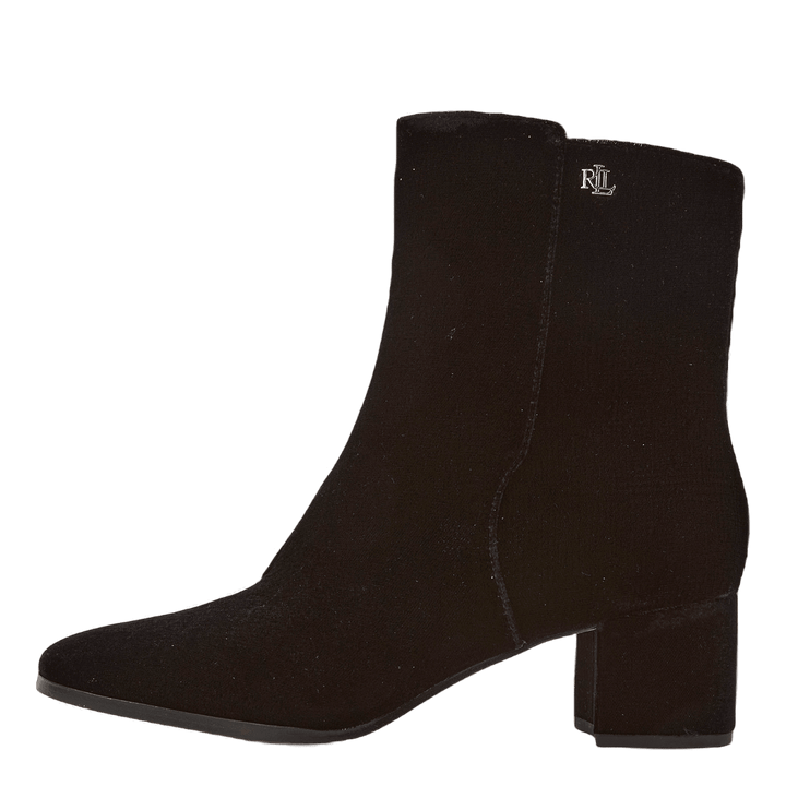 Wendey II Velvet Bootie Black