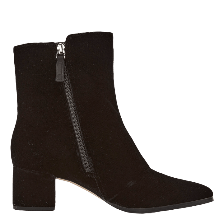 Wendey II Velvet Bootie Black