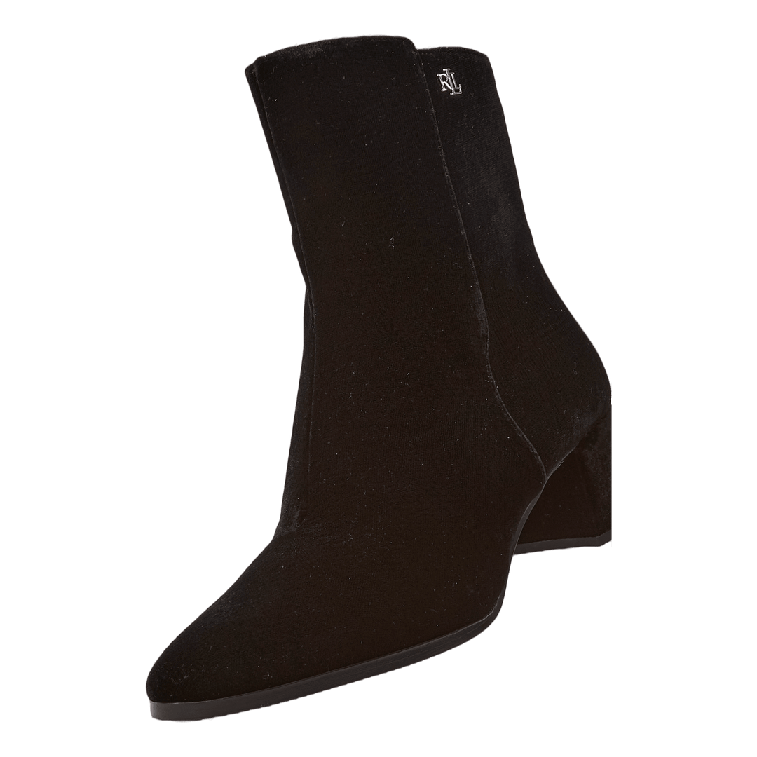 Wendey II Velvet Bootie Black