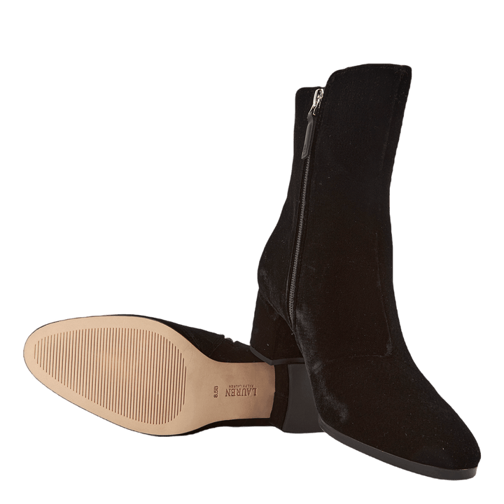 Wendey II Velvet Bootie Black