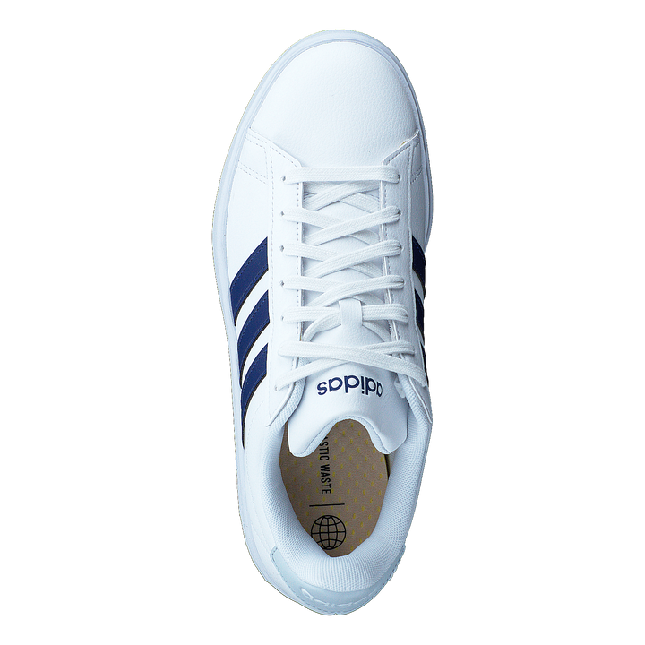 Grand Court Cloudfoam Comfort Shoes Cloud White / Vicblu / Halblu
