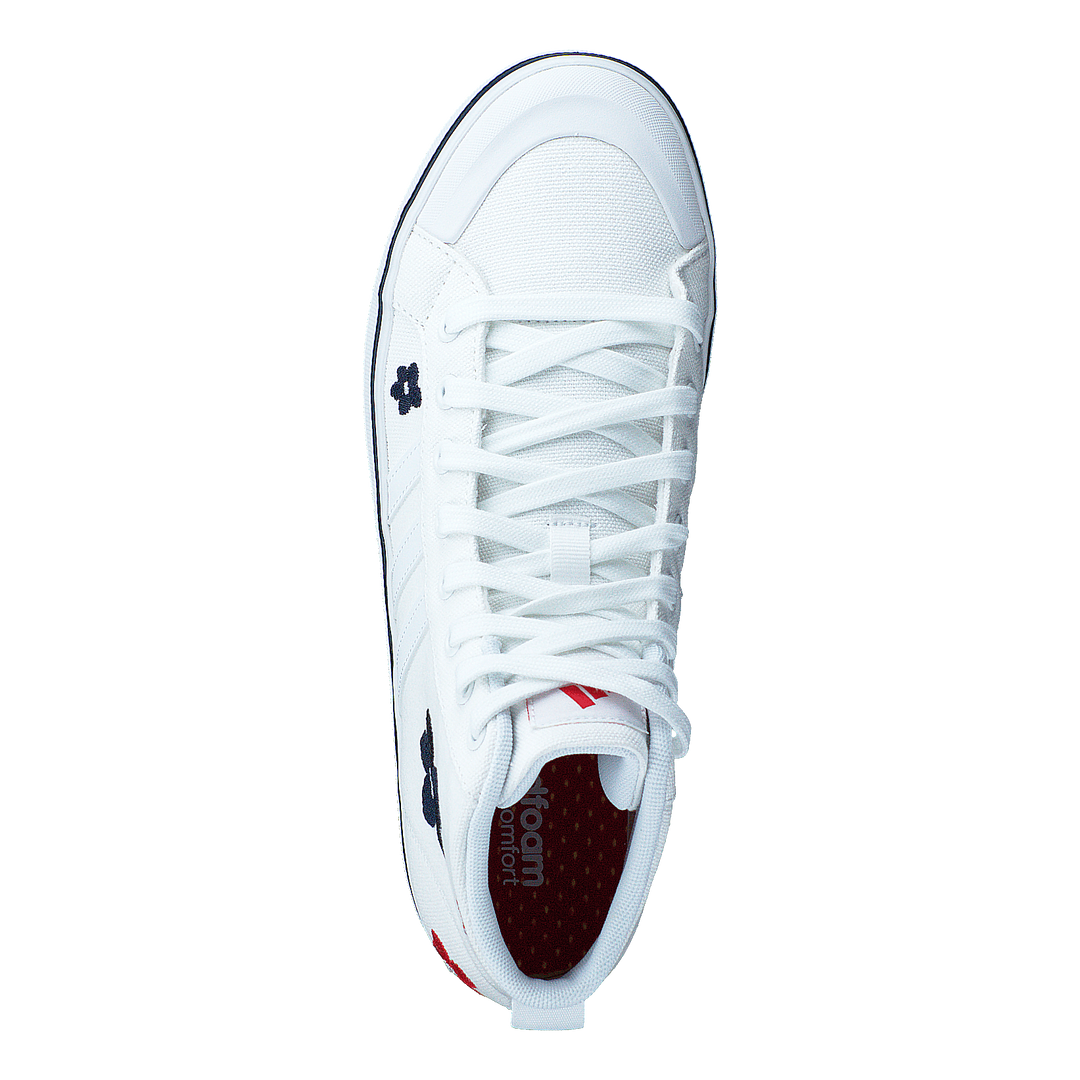 Bravada 2.0 Lifestyle Skateboarding Canvas Mid-Cut Graphic Shoes Cloud White / Cloud White / Cloud White