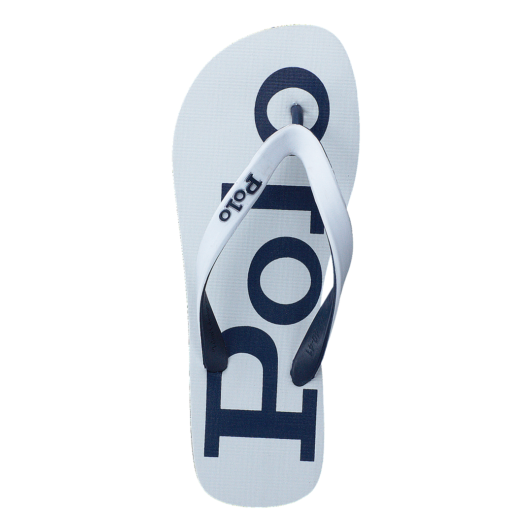 Bolt Logo Flip-Flop White / Newport Navy