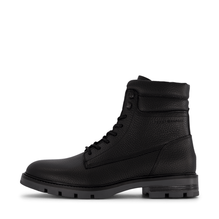 Varm Padded Hilfiger Lth Boot Black