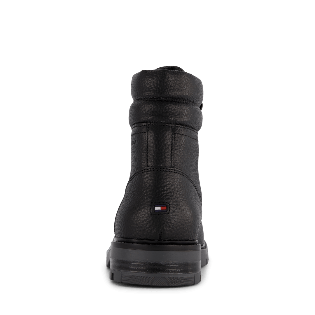Varm Padded Hilfiger Lth Boot Black