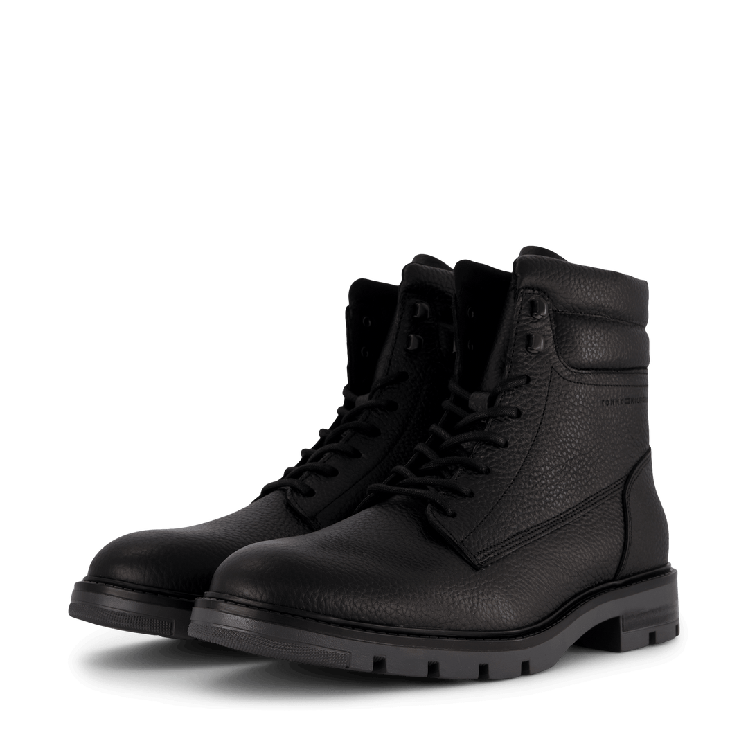 Varm Padded Hilfiger Lth Boot Black