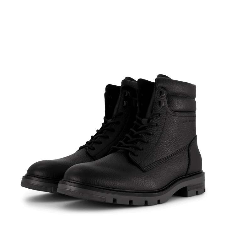 Varm Padded Hilfiger Lth Boot Black