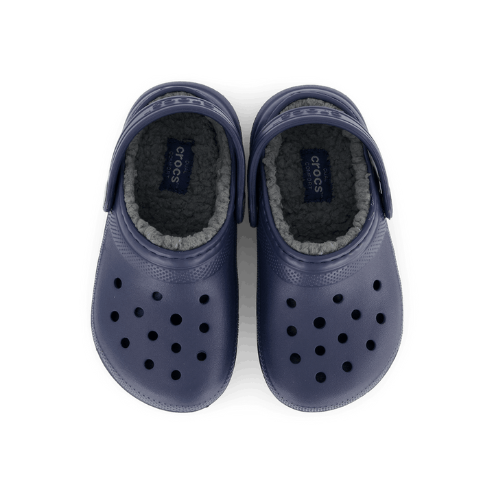 Classic Lined Clog Kids Navy / Charcoal