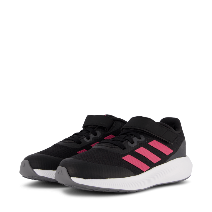 RunFalcon 3.0 Elastic Lace Top Strap Shoes Core Black / Pulmag / Gresix