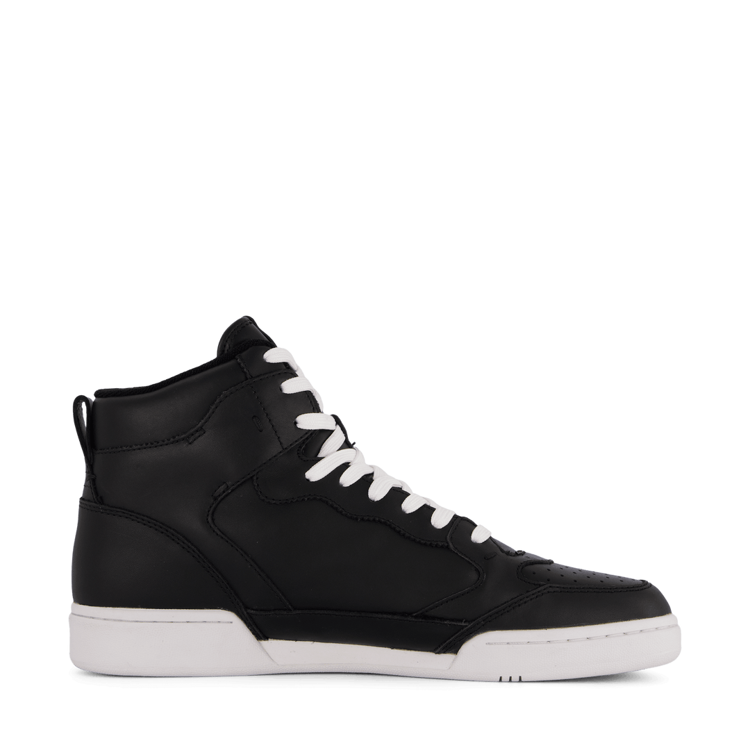 Court Leather High-Top Sneaker Black / White PP