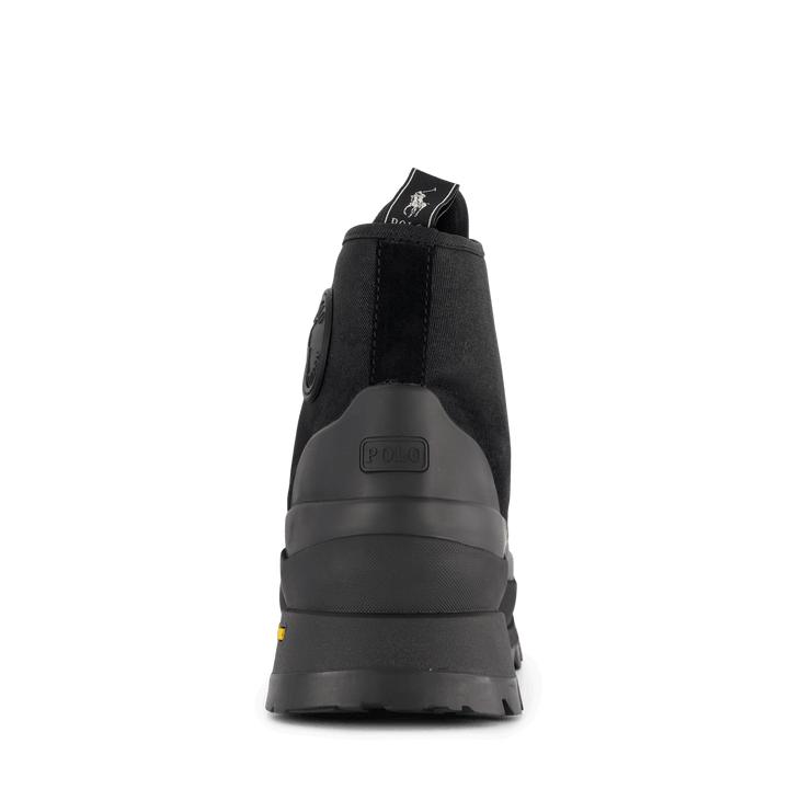 Armin Waxed Twill Trainer Boot Black