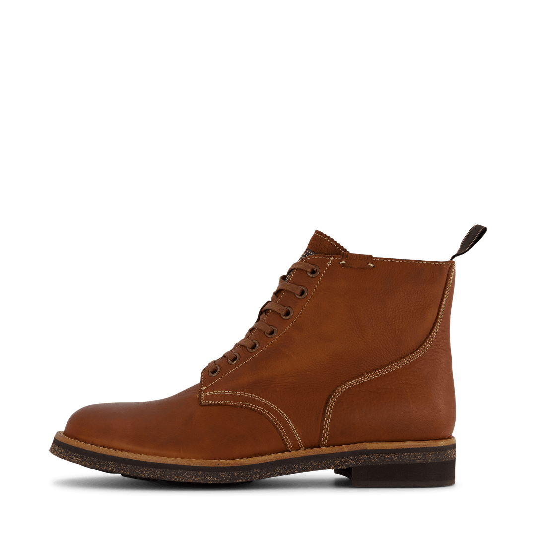 Tumbled Leather Boot Peanut