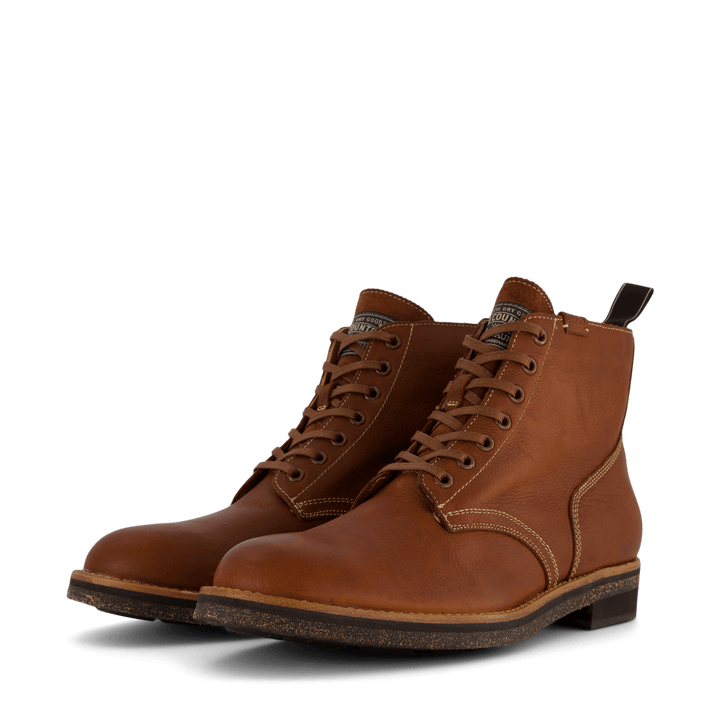 Tumbled Leather Boot Peanut