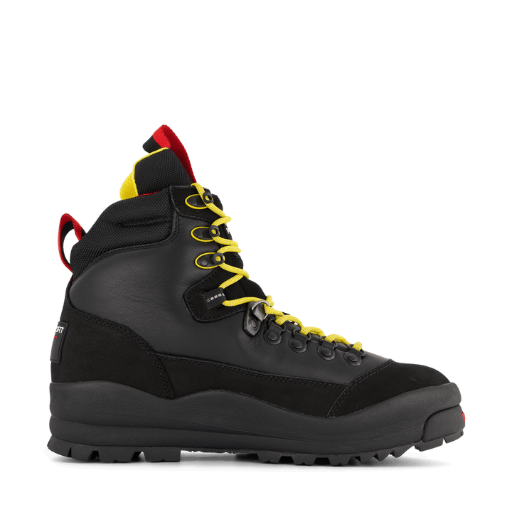 Polo Sport Hiker Leather Boot Black / Yellow / Red
