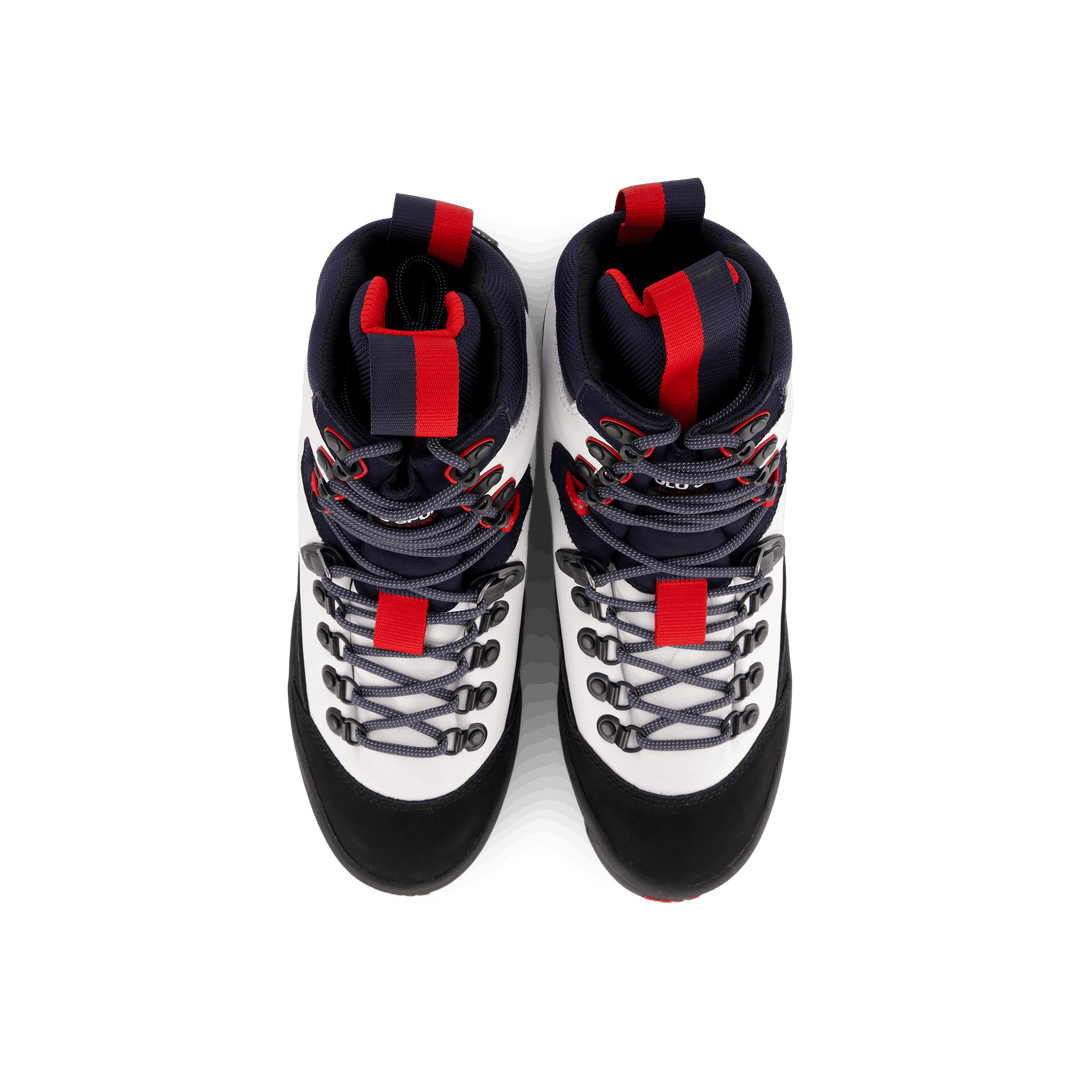 Polo Sport Hiker Leather Boot White / Navy / Red