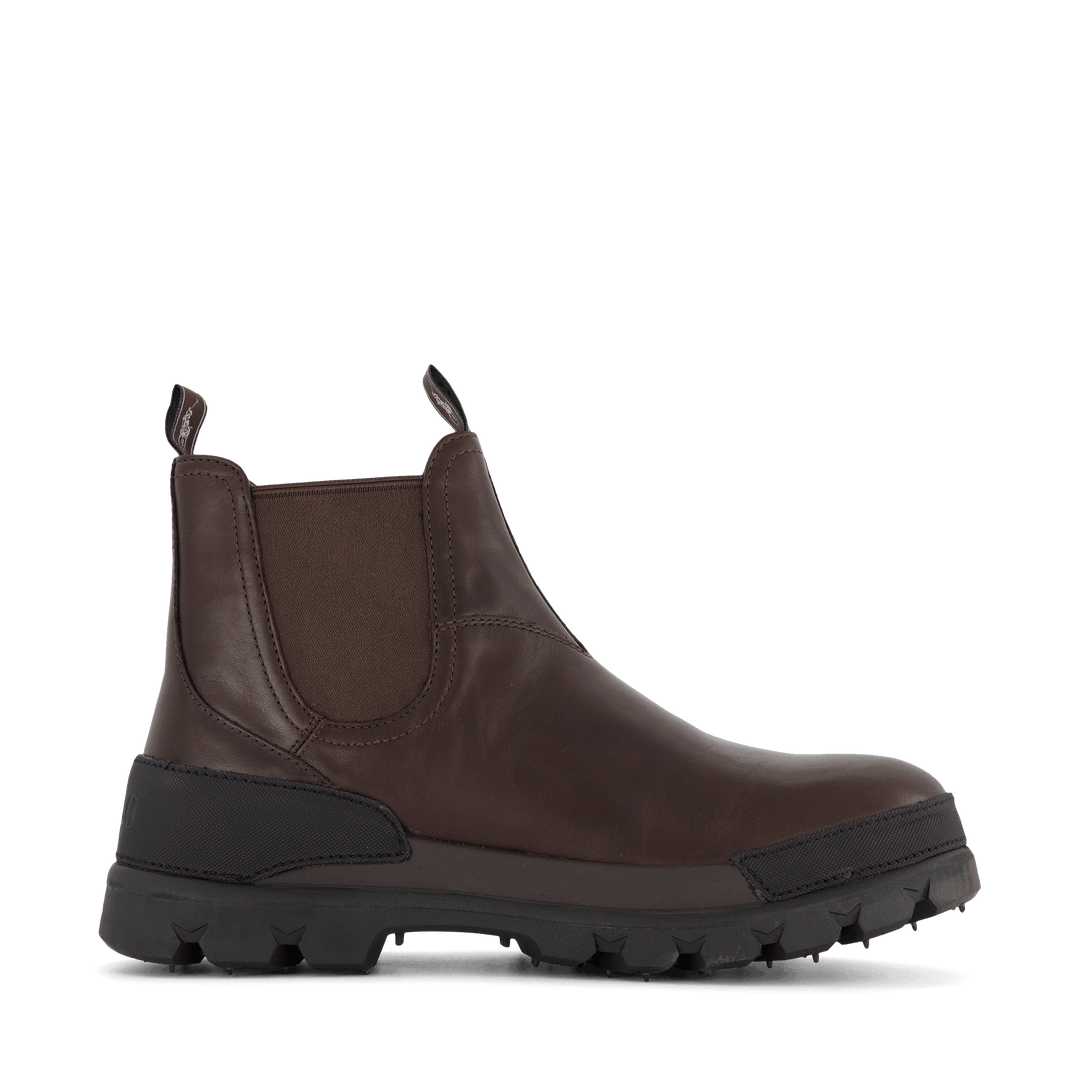 Oslo Leather Chelsea Boot Dk Brown