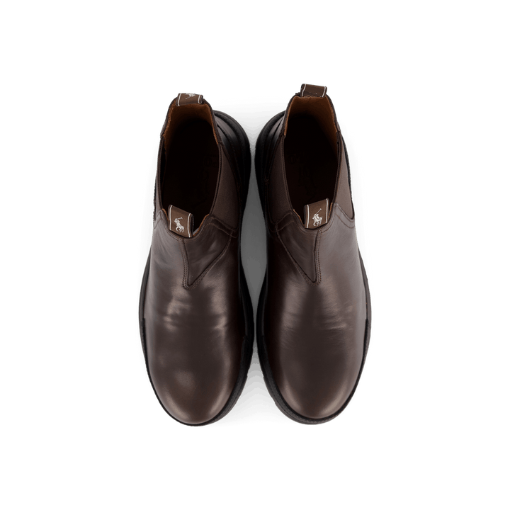 Oslo Leather Chelsea Boot Dk Brown